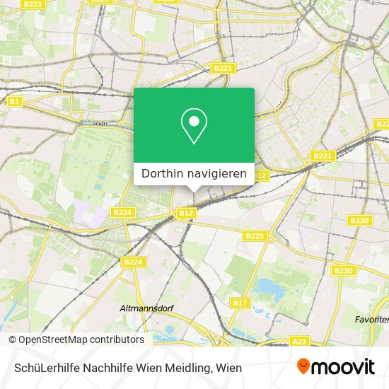 SchüLerhilfe Nachhilfe Wien Meidling Karte