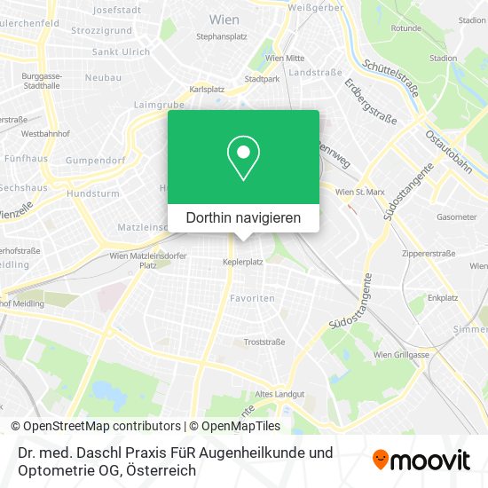 Dr. med. Daschl Praxis FüR Augenheilkunde und Optometrie OG Karte