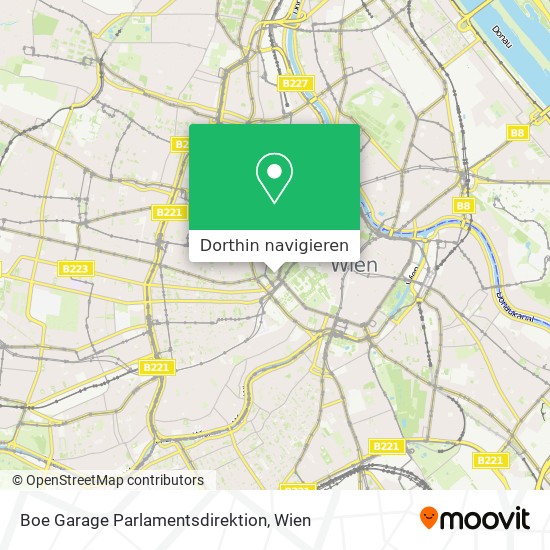 Boe Garage Parlamentsdirektion Karte