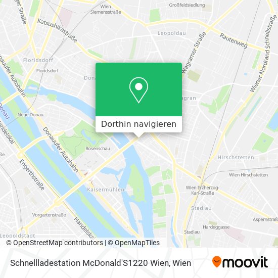 Schnellladestation McDonald'S1220 Wien Karte