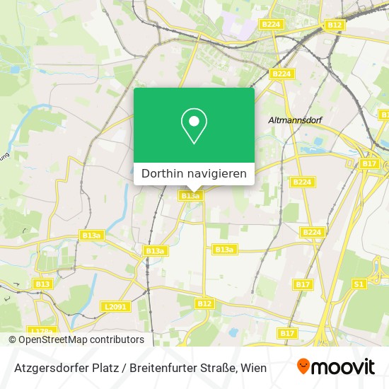 Atzgersdorfer Platz / Breitenfurter Straße Karte