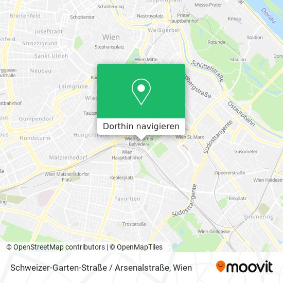 Schweizer-Garten-Straße / Arsenalstraße Karte