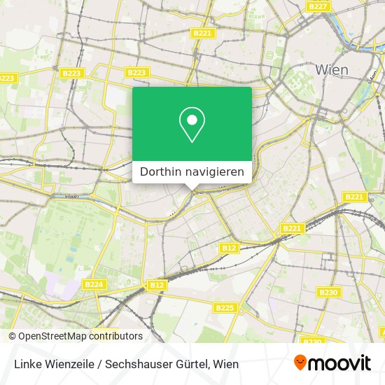 Linke Wienzeile / Sechshauser Gürtel Karte