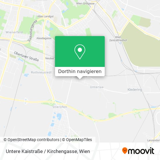 Untere Kaistraße / Kirchengasse Karte