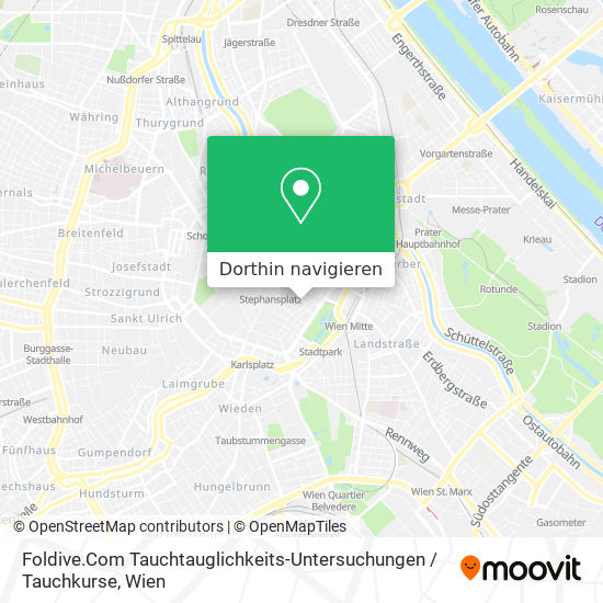 Foldive.Com Tauchtauglichkeits-Untersuchungen / Tauchkurse Karte