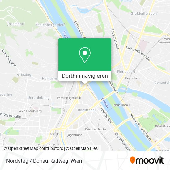 Nordsteg / Donau-Radweg Karte