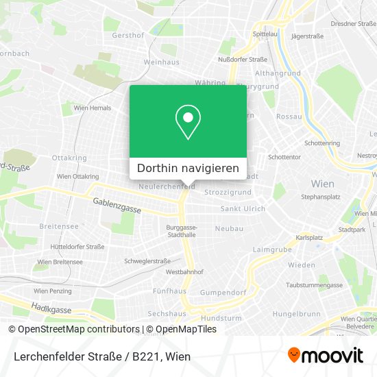 Lerchenfelder Straße / B221 Karte
