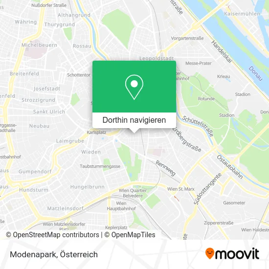Modenapark Karte