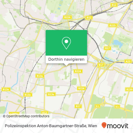 Polizeiinspektion Anton-Baumgartner-Straße Karte
