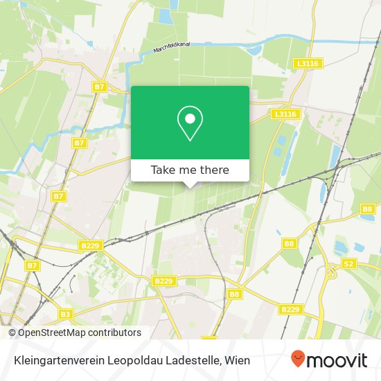 Kleingartenverein Leopoldau Ladestelle Karte