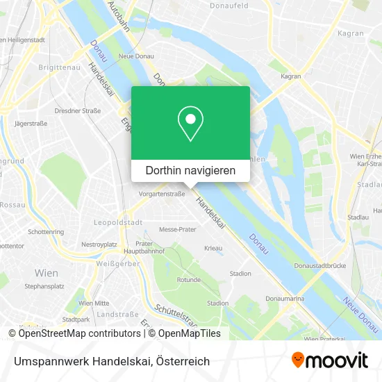 Umspannwerk Handelskai Karte