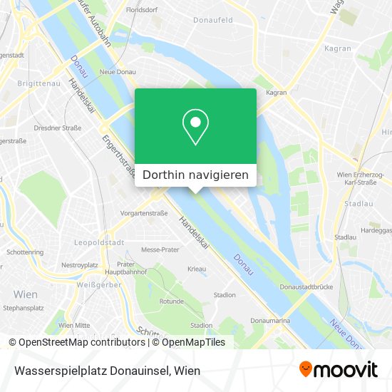 Wasserspielplatz Donauinsel Karte