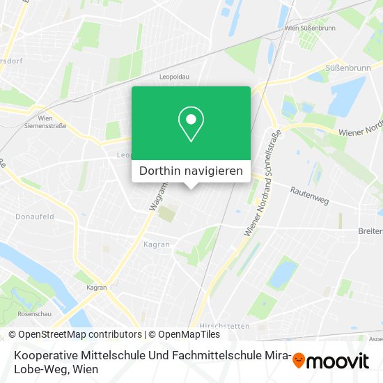 Kooperative Mittelschule Und Fachmittelschule Mira-Lobe-Weg Karte