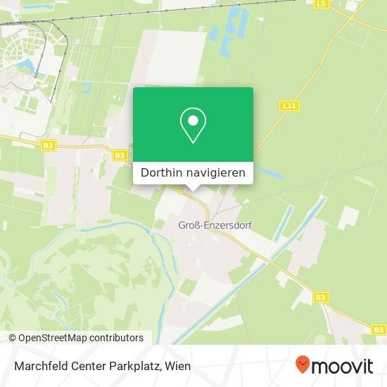 Marchfeld Center Parkplatz Karte