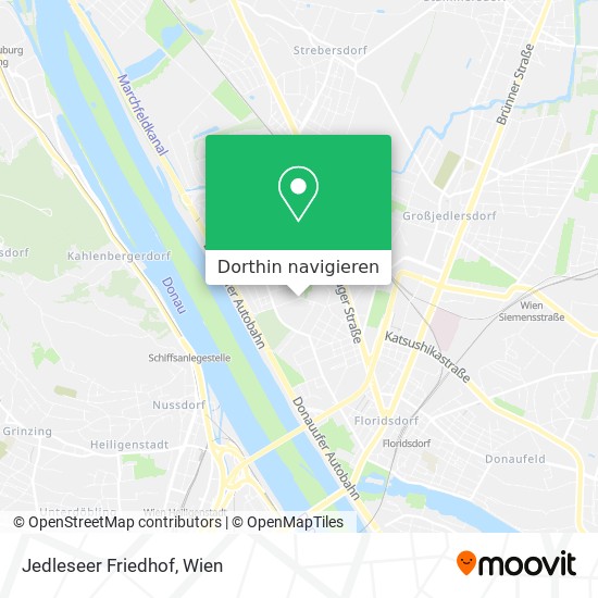 Jedleseer Friedhof Karte