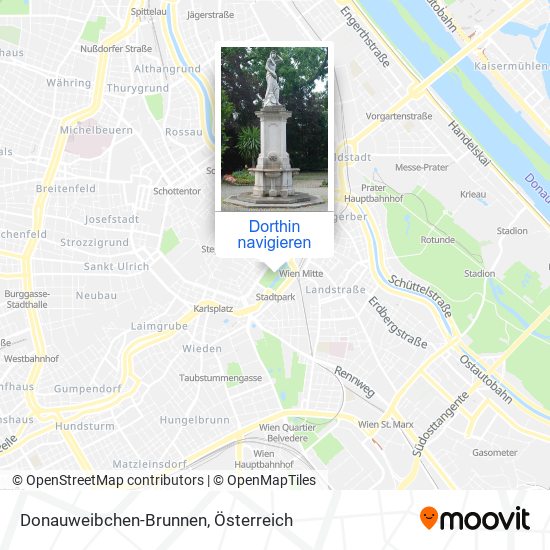 Donauweibchen-Brunnen Karte