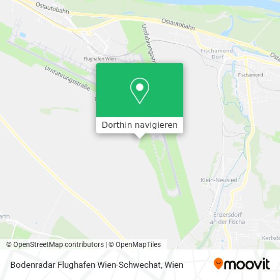 Bodenradar Flughafen Wien-Schwechat Karte