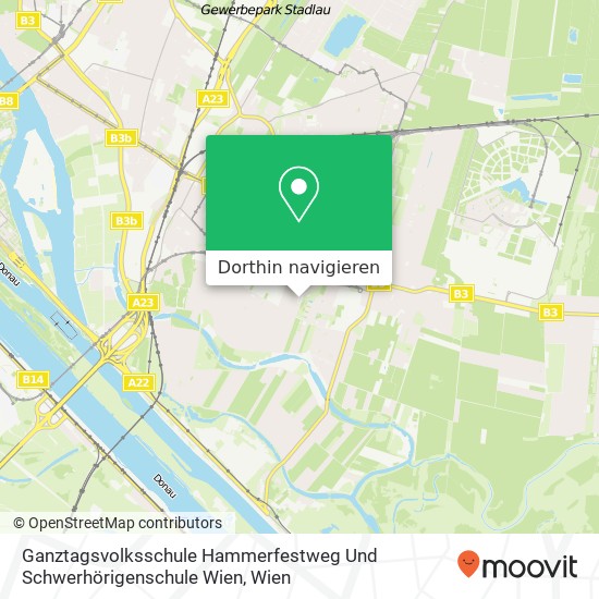 Ganztagsvolksschule Hammerfestweg Und Schwerhörigenschule Wien Karte