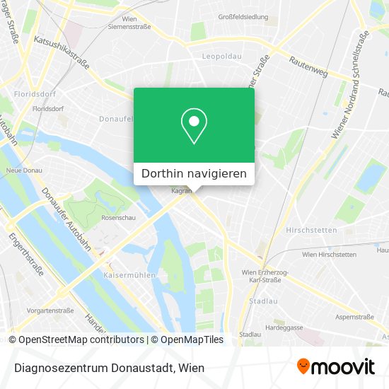 Diagnosezentrum Donaustadt Karte