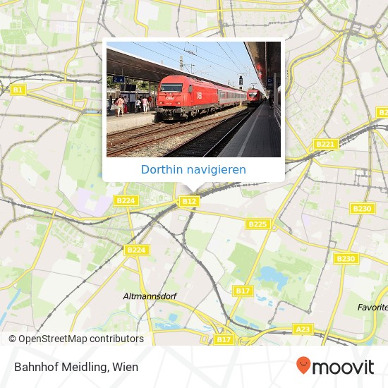 Bahnhof Meidling Karte