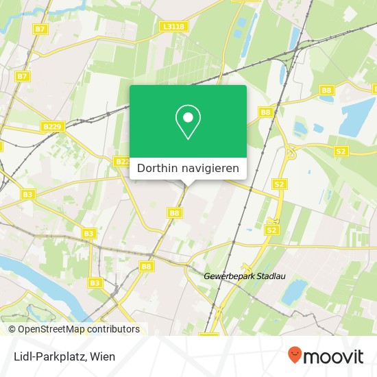 Lidl-Parkplatz Karte