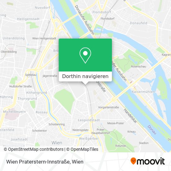 Wien Praterstern-Innstraße Karte