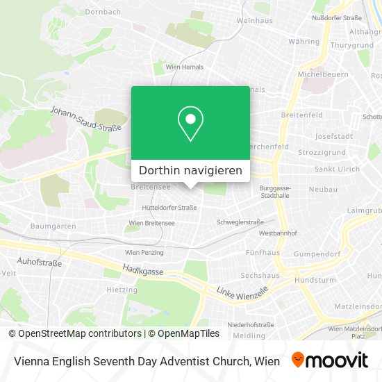 Vienna English Seventh Day Adventist Church Karte