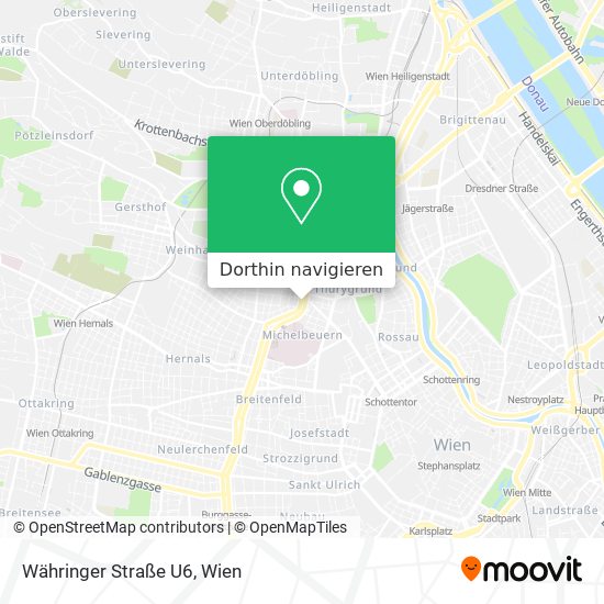 Währinger Straße U6 Karte