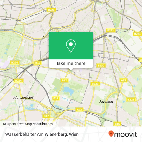 Wasserbehälter Am Wienerberg Karte