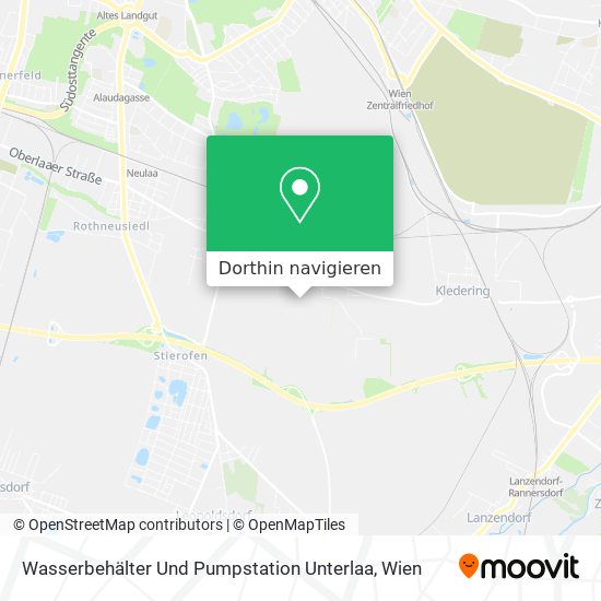 Wasserbehälter Und Pumpstation Unterlaa Karte