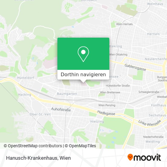 Hanusch-Krankenhaus Karte