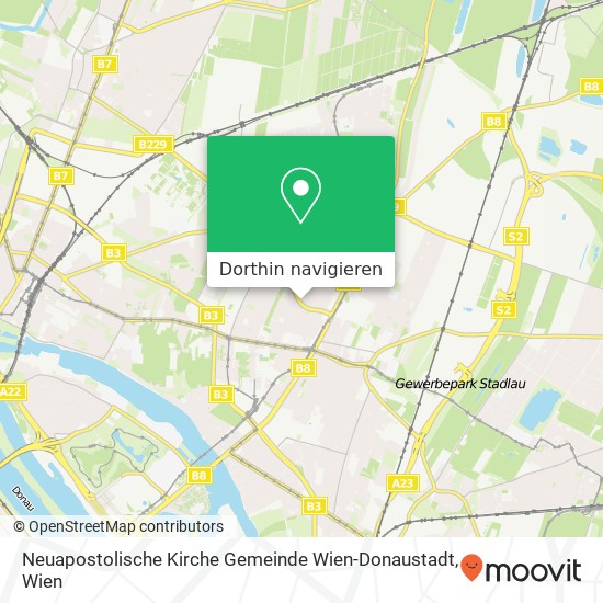 Neuapostolische Kirche Gemeinde Wien-Donaustadt Karte