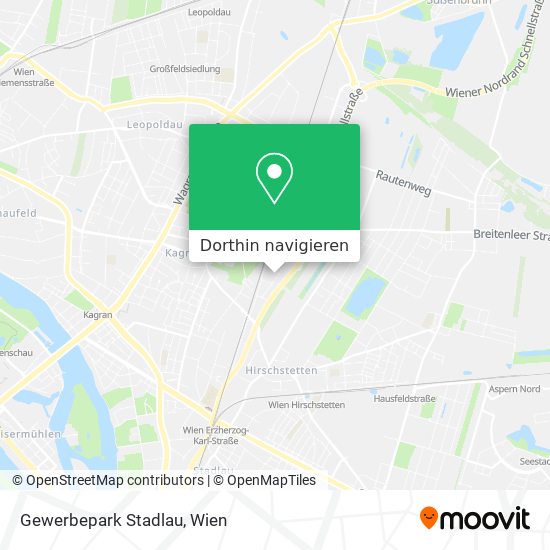 Gewerbepark Stadlau Karte