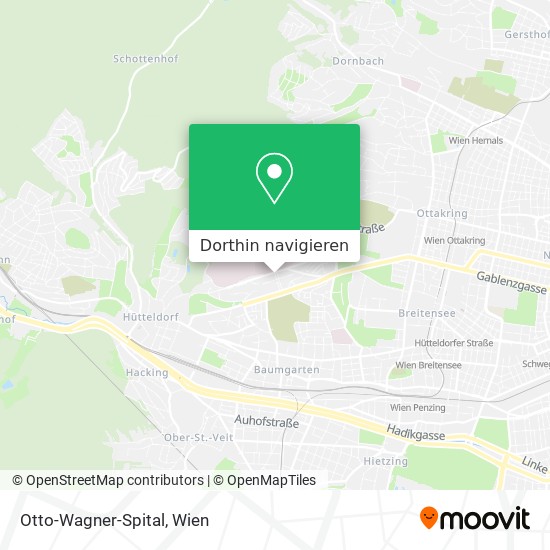 Otto-Wagner-Spital Karte