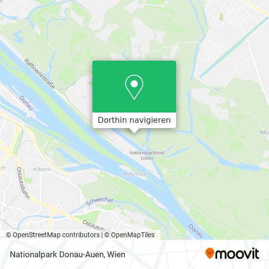 Nationalpark Donau-Auen Karte