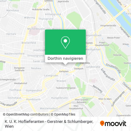 K. U. K. Hoflieferanten - Gerstner & Schlumberger Karte