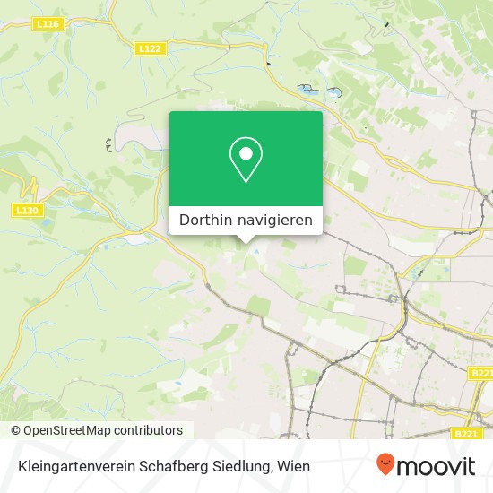 Kleingartenverein Schafberg Siedlung Karte