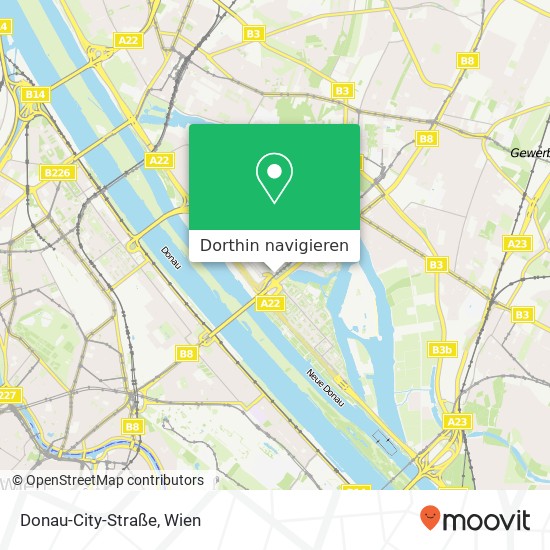 Donau-City-Straße Karte
