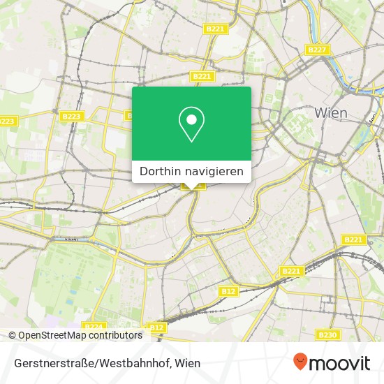 Gerstnerstraße/Westbahnhof Karte