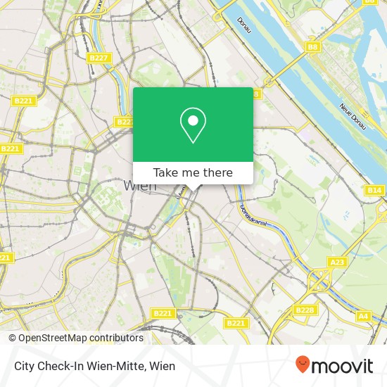 City Check-In Wien-Mitte Karte