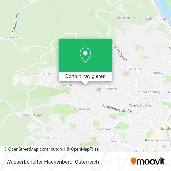 Wasserbehälter Hackenberg Karte
