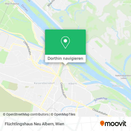 Flüchtlingshaus Neu Albern Karte
