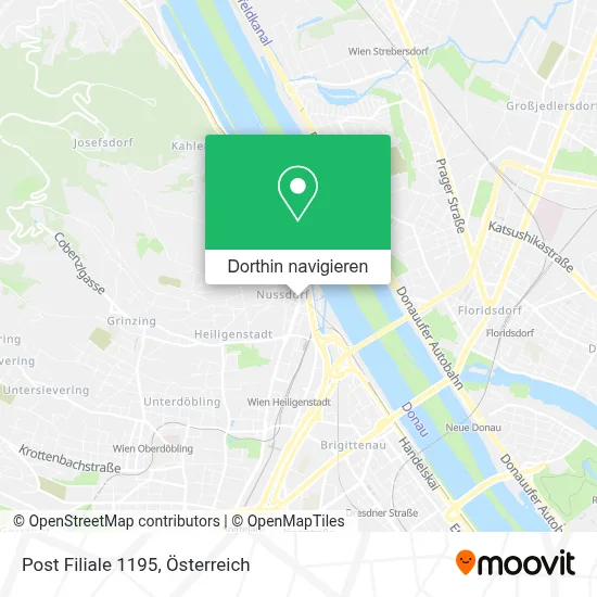 Post Filiale 1195 Karte