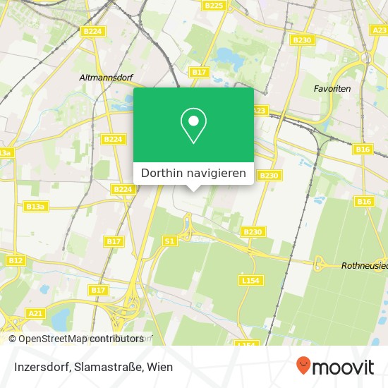 Inzersdorf, Slamastraße Karte