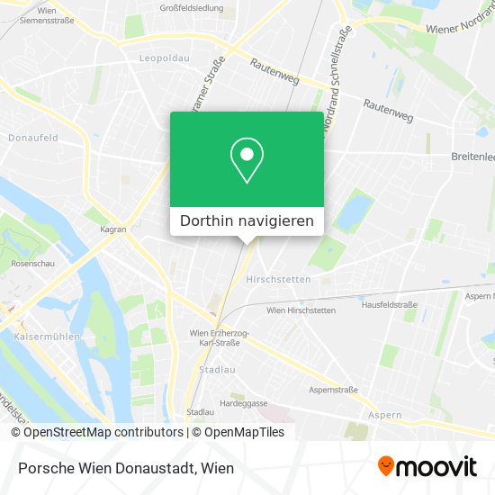 Porsche Wien Donaustadt Karte