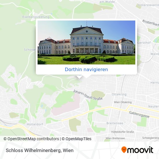 Schloss Wilhelminenberg Karte