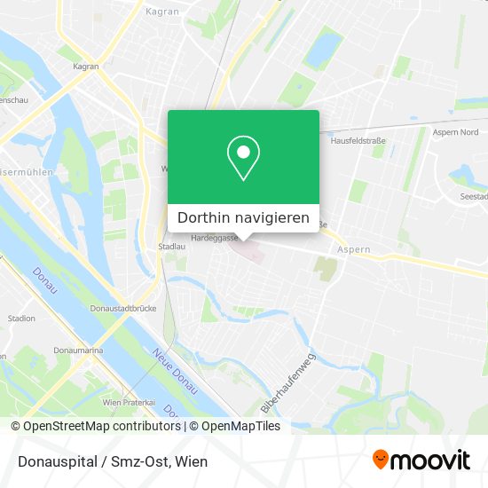 Donauspital / Smz-Ost Karte