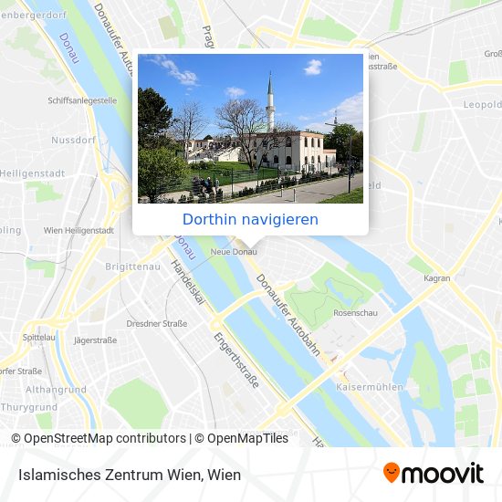 Islamisches Zentrum Wien Karte