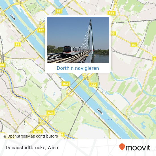 Donaustadtbrücke Karte