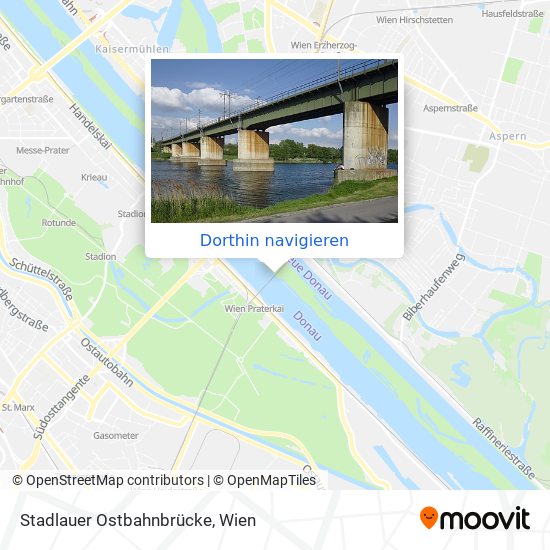 Stadlauer Ostbahnbrücke Karte